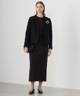 CLASSY．1月号掲載】ルレックスツイード ノーカラージャケット
