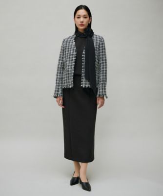 CLASSY．1月号掲載】ルレックスツイード ノーカラージャケット