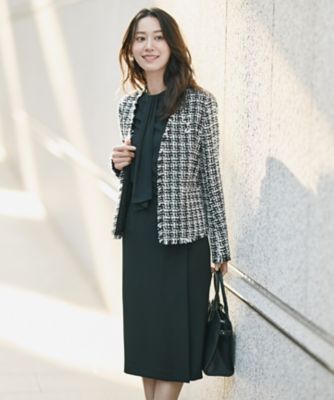 CLASSY．1月号掲載】ルレックスツイード ノーカラージャケット