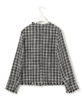 CLASSY．1月号掲載】ルレックスツイード ノーカラージャケット