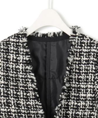 CLASSY．1月号掲載】ルレックスツイード ノーカラージャケット