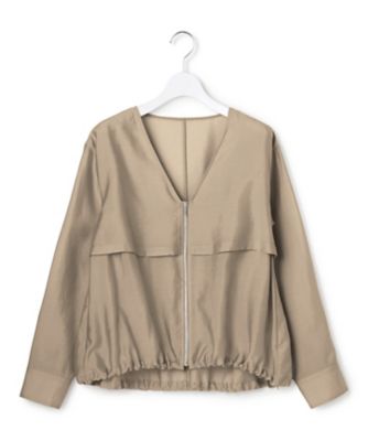 ＜ICB (Women)＞【ＷＥＢ限定カラーあり】　再生繊維（セルロース）ナイロンワッシャー　Ｖネックブルゾン（ＪＫＣＹＬＭ０４０４）