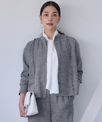 ＜ICB (Women)＞ライトスラブツイード　シャツジャケット（ＪＫＣＹＬＳ０２０５）