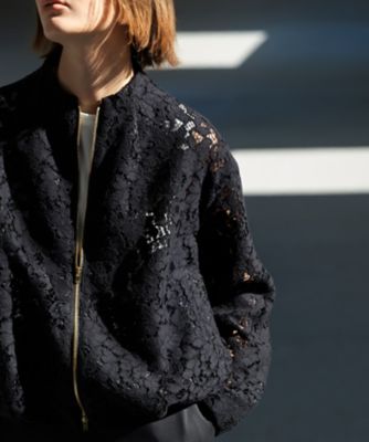 極美品　GIVENCHY ブラック レース シャツ　ジャケット　ブルゾン リブ イン コンフォート くぼっち☆とコラボ 大人の華やぎレースシャツ