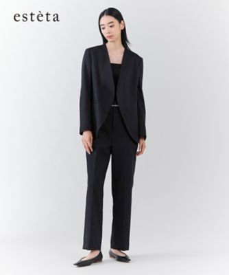 ＜esteta (Women)＞【エステータ】ライトダブルクロス　ジャケット（ＪＫＨ８ＧＷ０９２０）