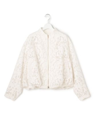 ＜esteta (Women)＞【エステータ／Ｐｒｅｃｉｏｕｓ掲載】ヴィンテージコードレース　ブルゾン（ＪＫＨ８ＬＭ０９４０）