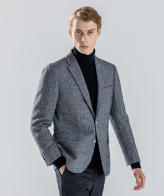 【極美品✨】JOSEPH HOMME ツイード スーツ セットアップ 総裏 48 LEON 11月号掲載】ドビージャージー ジャケット