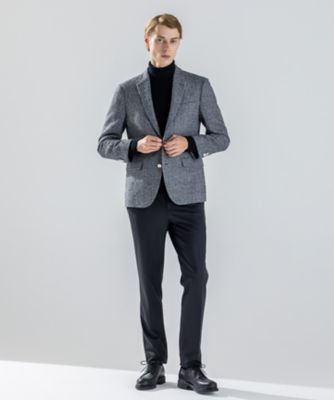 新素材】ブレンテッドライトツイード ジャケット