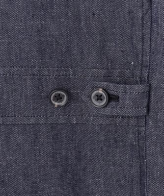 【キングサイズ・ＪＡＰＡＮファブリック／セットアップ／清涼】ＬＩＮＥＮ　ＤＥＮＩＭ　ジャケット（ＪＫＪＫＣＭ０３０３）