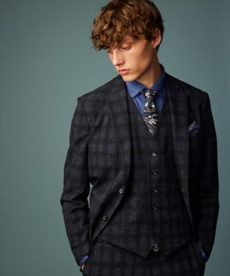 【SALE】JOSEPH ABBOUD (Men) /ジョセフ アブード【キングサイズ・ストレッチ・洗える・軽量・防しわ・速乾・エコ撥水】ライトウェーブ ジャケット(JKJKCM0313) 575_ネービーブルー コート・ジャケット【三越伊勢丹/公式】