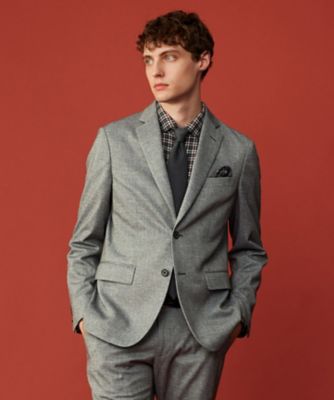 ＜JOSEPH ABBOUD (Men) ＞【キングサイズ・ストレッチ／セットアップ／弱撥水】フランネル　ジャージ　ジャケット（ＪＫＪＫＣＷ０３０１）