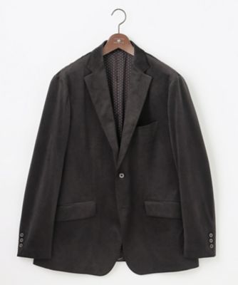 JOSEPH ABBOUD (Men) /ジョセフ アブード【キングサイズ・軽量/ストレッチ/スウェードタッチ】トリコットコーデュロイ ジャケット(JKJKGW0401) 035_コゲチャ コート・ジャケット【三越伊勢丹/公式】