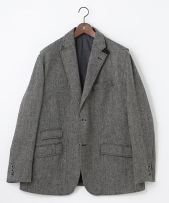 ＜JOSEPH ABBOUD (Men) ＞【キングサイズ・リラックスサイズ】ラムウールツィード　ジャケット（ＪＫＪＫＮＷ０４１１）