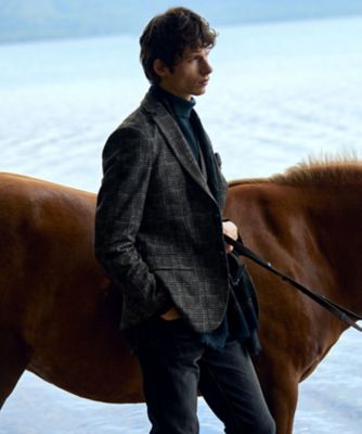 キングサイズ・ストレッチ】フランネルジャージ ジャケット