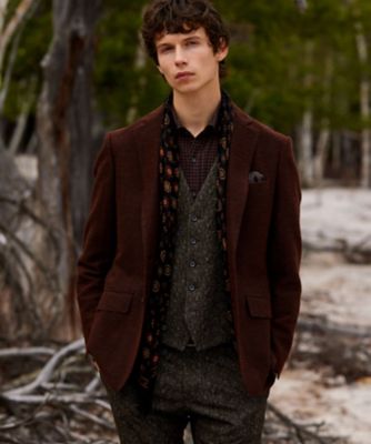 ＜JOSEPH ABBOUD (Men) ＞【キングサイズ・軽量／ストレッチ／ＪＡＰＡＮファブリック】　ミックス　カラーツィード　ジャケット（ＪＫＪＫＳＷ０３０２）