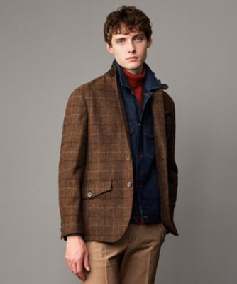 JOSEPH ABBOUD (Men) /ジョセフ アブード 【ツィード/UKファブリック】 ツイード ウィンドーベン ジャケット(JKJLCW0351)