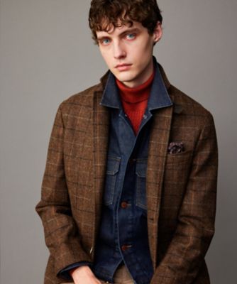 ツィード／UKファブリック】 ツイード ウィンドーベン ジャケット