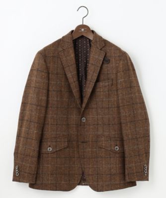 ツィード／UKファブリック】 ツイード ウィンドーベン ジャケット