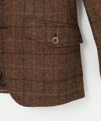 【極美品】JOSEPH ABBOUD ジョセフアブード ツイードジャケット L ツィード／UKファブリック】 ツイード ウィンドーベン ジャケット