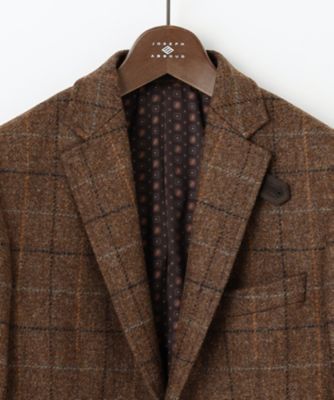 【極美品】JOSEPH ABBOUD ジョセフアブード ツイードジャケット L ツィード／UKファブリック】 ツイード ウィンドーベン ジャケット