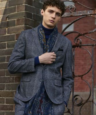 ＜JOSEPH ABBOUD (Men) ＞【ストレッチ】フランネルジャージ　ジャケット（ＪＫＪＬＮＷ０３０１）