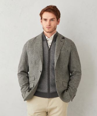 ＜JOSEPH ABBOUD (Men) ＞【リラックスサイズ】ラムウールツイード　ジャケット（ＪＫＪＬＮＷ０４１１）