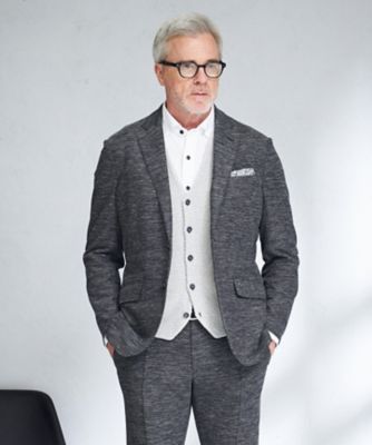 ＜JOSEPH ABBOUD (Men) ＞【ＪＡＰＡＮ　ＦＡＢＲＩＣ】ジャージー　ジャケット（ＪＫＪＬＳＳ０１０２）