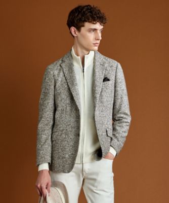 ＜JOSEPH ABBOUD (Men) ＞【ストレッチ／イタリア素材／軽量】スライバーチェック　ジャケット（ＪＫＪＬＳＷ０４０１）