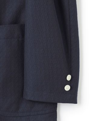 シャツの軽快さ×ジャケットの上品さ【　盛夏対応　／　軽量　／　洗える　／　高通気性】千鳥レース　サマージャケット（ＪＫＯＶＧＷ０７１１）