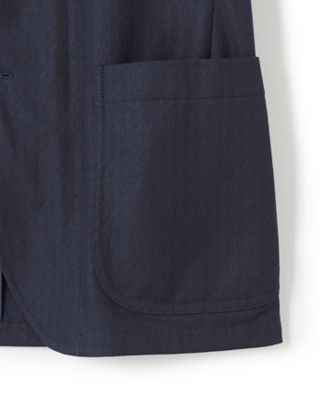 シャツの軽快さ×ジャケットの上品さ【　盛夏対応　／　軽量　／　洗える　／　高通気性】千鳥レース　サマージャケット（ＪＫＯＶＧＷ０７１１）