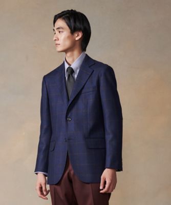 ＜J.PRESS (Men)＞【ソフトタッチツイスト】ウィンドウペーン　ジャケット（ＪＫＯＶＮＷ０４５０）