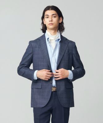 ＜J.PRESS (Men)＞【ソフトタッチツイスト】ミスティックチェック　ジャケット（ＪＫＯＶＳＷ０４５０）