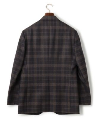 ソフトタッチツイスト】モダンアイビーチェック ジャケット