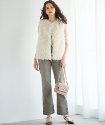 SLOW／一部店舗限定】フェイクファー ジレ（JKS1GA0930