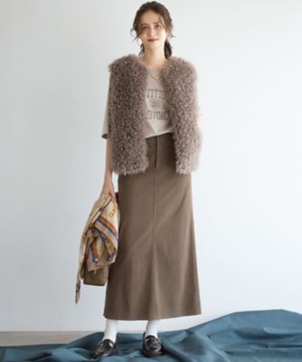 SLOW／一部店舗限定】フェイクファー ジレ（JKS1GA0930