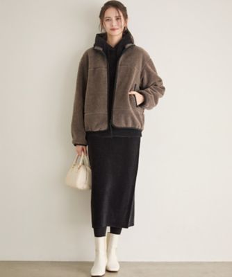 SLOW／一部店舗限定】フェイクファー ブルゾン