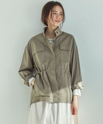 SLOW／一部店舗限定】ミリタリーストレッチタフタ ジャケット