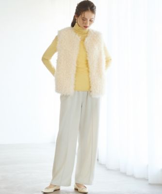 SLOW／一部店舗限定】フェイクファー ジレ（JKSWGA0930