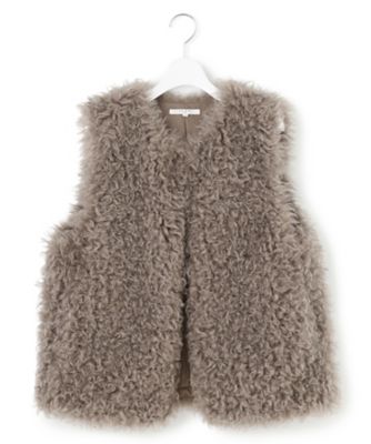 SLOW／一部店舗限定】フェイクファー ジレ（JKSWGA0930