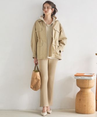 SLOW／一部店舗限定】ハイカウントギャバ ミリタリージャケット