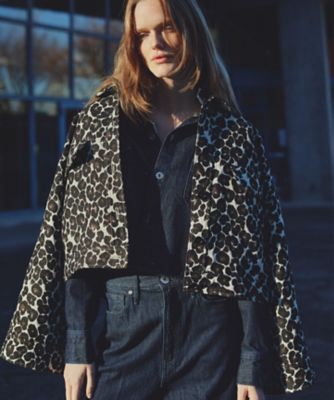 ＜uncrave (Women)＞レオパードジャカード　ブルゾン（ＪＫＵＶＧＷ０２１０）