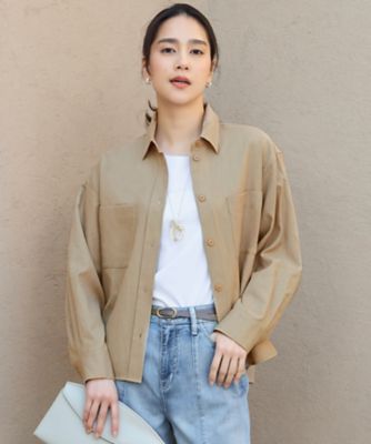 ＜自由区 S (Women/小さいサイズ)＞【洗える】ドビーオックスストレッチシャツ　アウター（ＪＫＷ７ＧＭ０３０５）