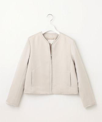 ＜自由区 (Women)＞【洗える】グログランノーカラー　ジャケット（ＪＫＷＭＣＭ０２０４）