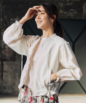 ＜自由区 (Women)＞【撥水加工・ＵＶケア・洗える】ライトグログラン　ブルゾン（ＪＫＷＭＣＭ０３０１）