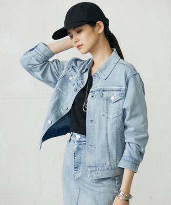 ＜自由区 (Women)＞【洗える】ウスカルデニムベーシック　ジャケット（ＪＫＷＭＧＡ６７０５）