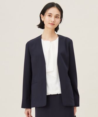 ブルー系 自由区 (Women)のノーカラージャケット | レディース | 三越