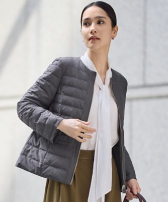 ＜自由区 (Women)＞【カタログ掲載】ライトダウンリバーシブルノーカラー　ジャケット（ＪＫＷＭＧＷ０４０１）