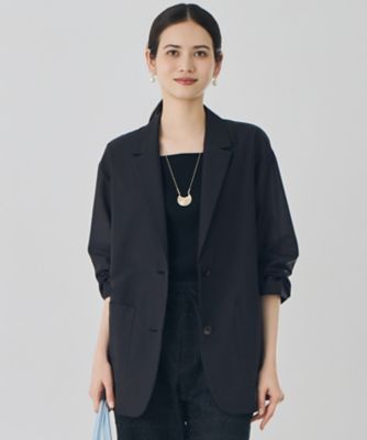 ＜自由区 (Women)＞【カタログ掲載・軽やか】シアーボイルテーラード　ジャケット（ＪＫＷＭＬＭ０５０２）