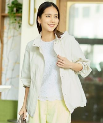 ＜自由区 (Women)＞【ご好評につき再入荷・フード取り外し可能】コットンナイロンタッサー　ブルゾン　ＩＩ（ＪＫＷＭＬＳ６２０１）