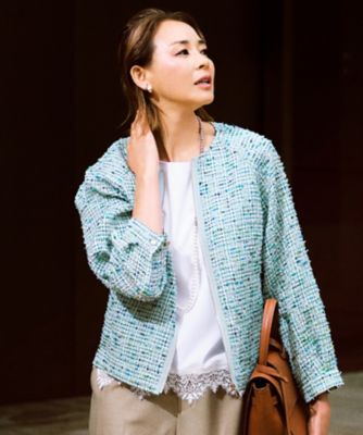 SHIHOさん着用・顔まわり華やか・軽やか】シアースラブジャカード
